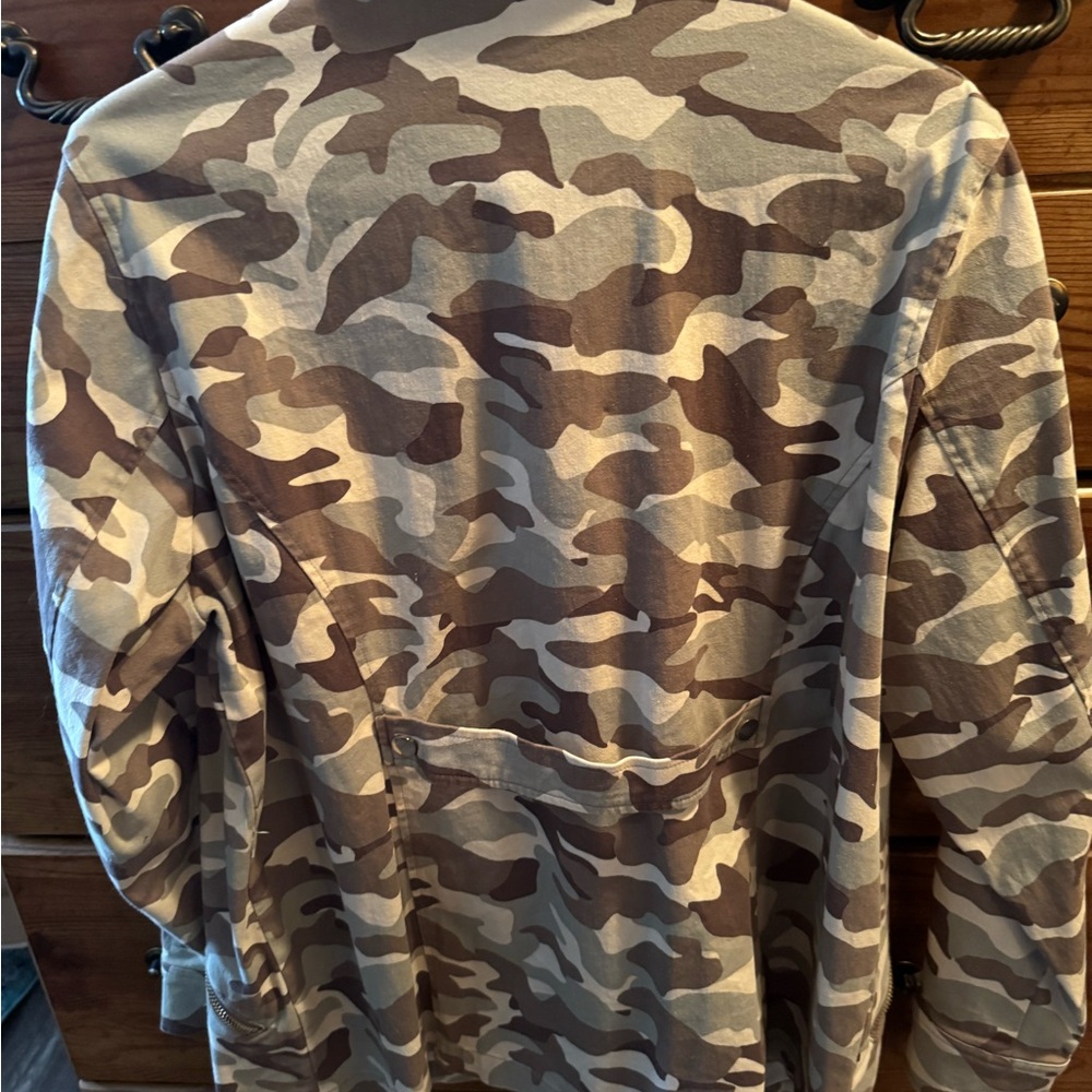 NWOT Belle by Kim Gravel Camouflage Field Jacket - Size 1X - Picture 7 of 9